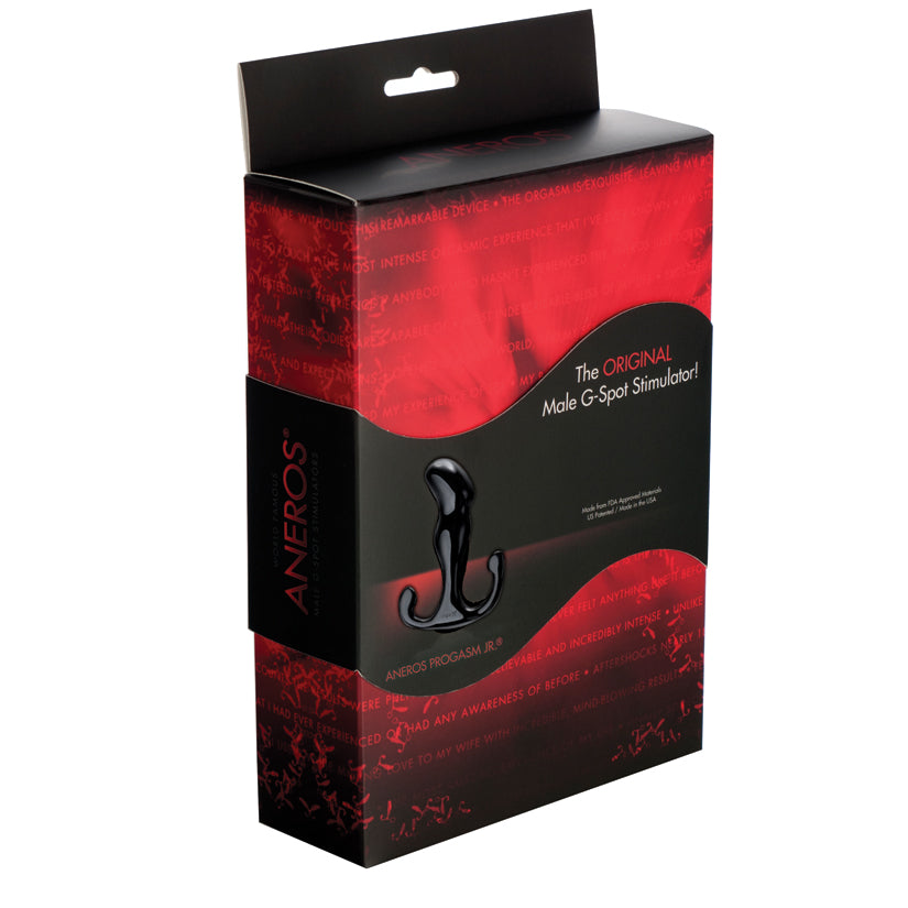 Aneros Progasm Jr. Black | Compact Prostate Massager with Powerful Stimulation